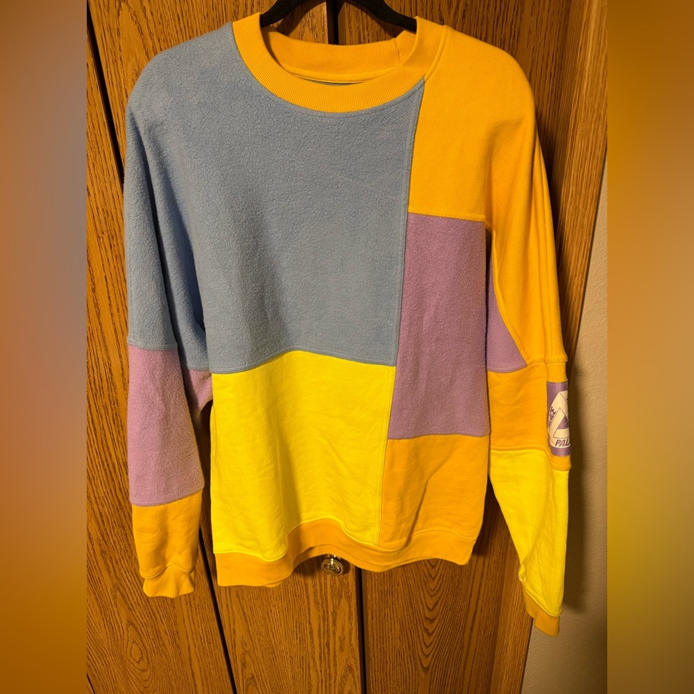 Palace Color Block Multicolor Patchwork Sweater - image 1